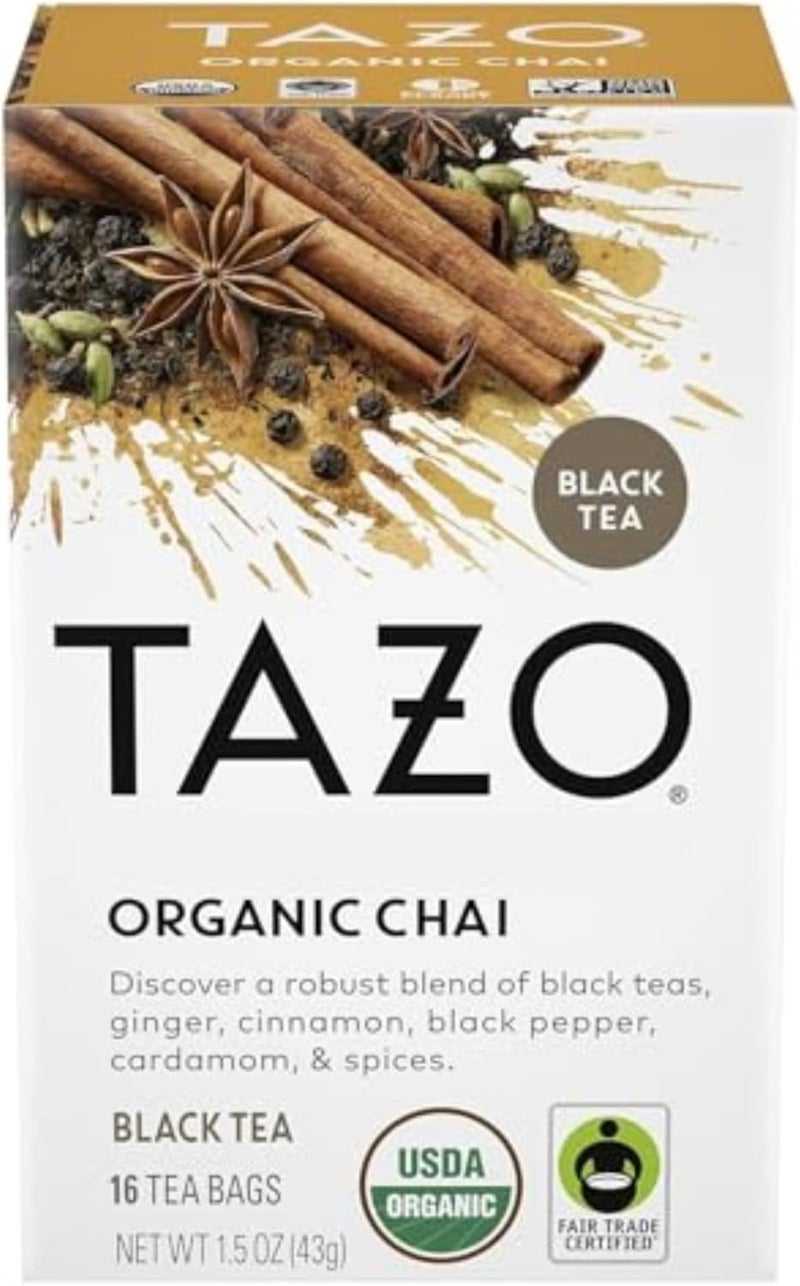 TAZO Organic Chai Black Tea Bags - 16 Count - Image 3